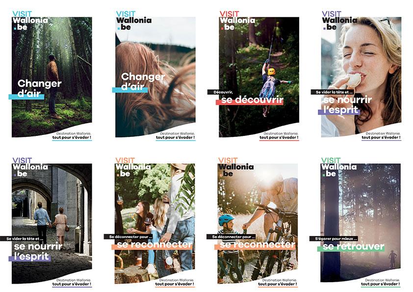 Visuels de la campagne sur le tourisme
