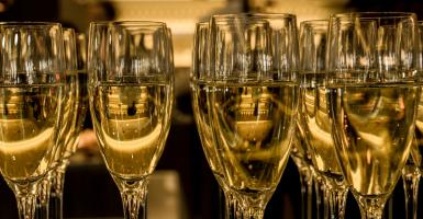 Verres de vin mousseux