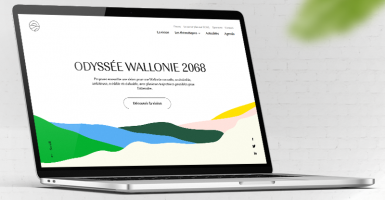 Capture du site web du projet Wallonie Odyssée 2068