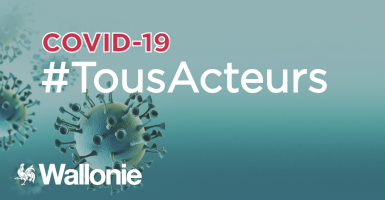 visuel Covid-19 #Tousacteurs Wallonie