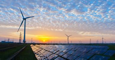 éoliennes et panneaux