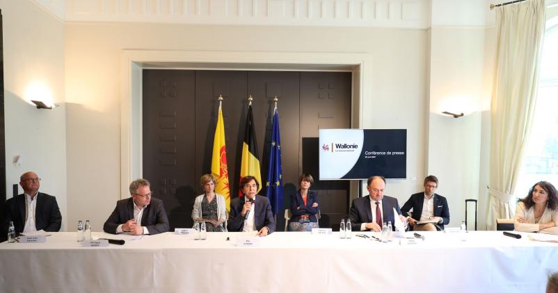 photo du gouvernement wallon le 22 avril