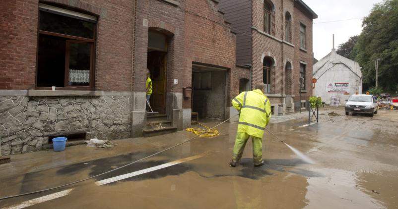 rue inondée
