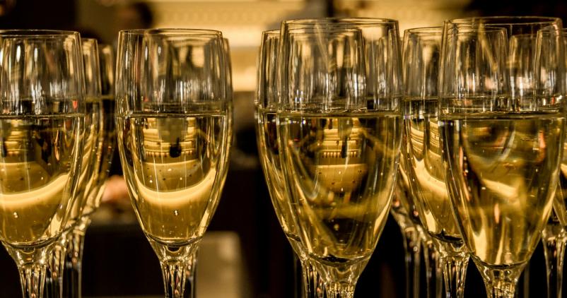 Verres de vin mousseux