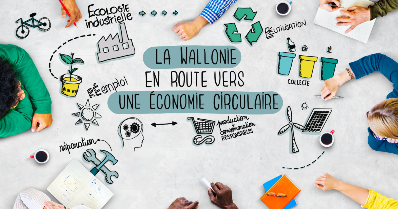 Visuel de la campagne de l'économie circulaire en Wallonie