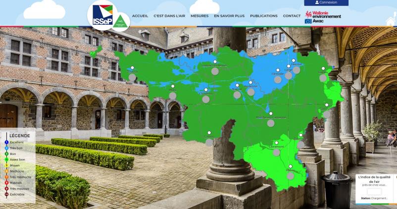 page d'accueil du site wallonair