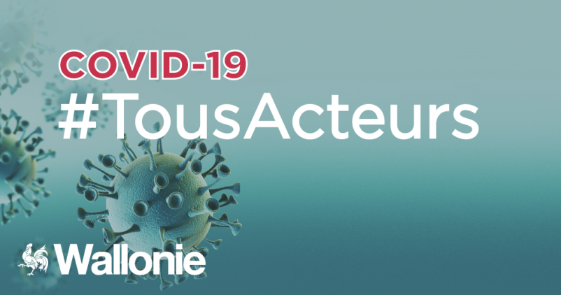 visuel Covid-19 #Tousacteurs Wallonie