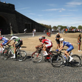 Une course cycliste