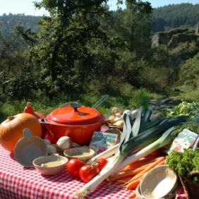 légumes sur une table en Ardennes