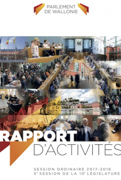 Modifier Rapport d'activités du Parlement de Wallonie pour la session 2017-2018 