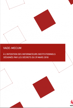 Vade-Mecum à l'intention des informateurs institutionnels