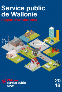 Couverture rapport d'activités 2018 du Service Public de Wallonie