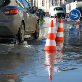 rue inondée